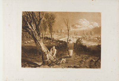 Haies et fossés, planche 47 de Liber Studiorum - Joseph Mallord William Turner