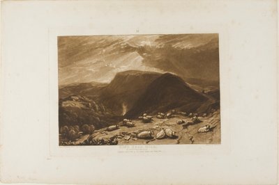 Hind Head Hill, planche 25 de Liber Studiorum - Joseph Mallord William Turner