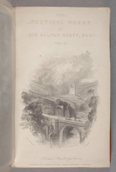 Tour de Johnnie Armstrong telle que reliée dans le Vol. II des Œuvres poétiques de Sir Walter Scott - Joseph Mallord William Turner