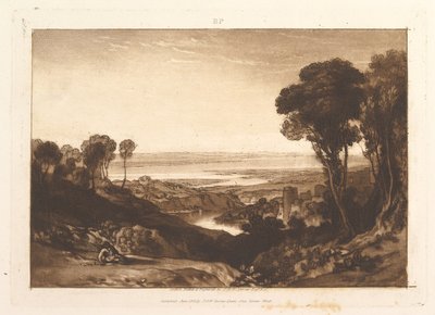 Jonction de la Severn et de la Wye, Liber Studiorum, partie VI, planche 28 - Joseph Mallord William Turner