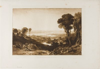 Jonction de Severn et Wye, planche 28 de Liber Studiorum - Joseph Mallord William Turner
