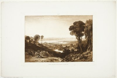 Jonction de la Severn et de la Wye, de Liber Studiorum, no. 28 - Joseph Mallord William Turner