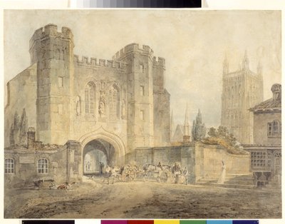 Porte du roi Edgar, Worcester - Joseph Mallord William Turner