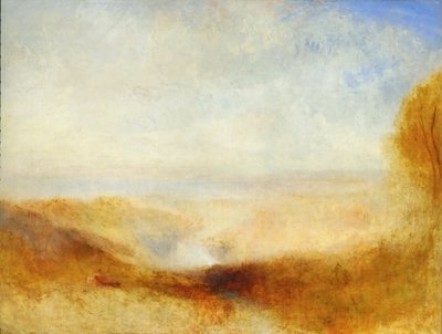 Paysage avec une Rivière et une Baie en Arrière-plan - Joseph Mallord William Turner