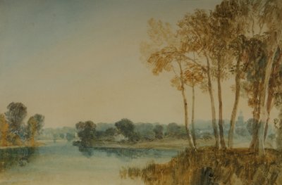 Paysage avec arbres près de la Tamise, c.1805 - Joseph Mallord William Turner