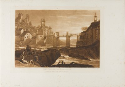 Lauffenbourgh sur le Rhin, planche 31 de Liber Studiorum - Joseph Mallord William Turner