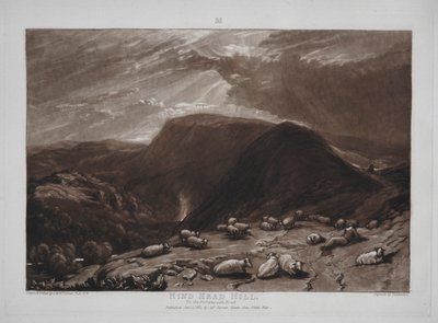 Liber Studiorum : Colline de Hind Head sur la route de Portsmouth - Joseph Mallord William Turner