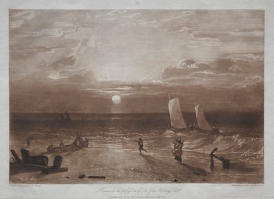 Liber Studiorum : Mildmay Sea-piece - Joseph Mallord William Turner