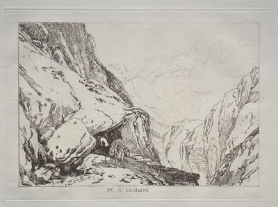 Liber Studiorum : Mont Saint-Gothard - Joseph Mallord William Turner