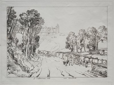 Liber Studiorum : Colline de Sainte-Catherine, près de Guilford - Joseph Mallord William Turner