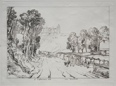 Liber Studiorum : Colline de Sainte-Catherine, près de Guilford - Joseph Mallord William Turner