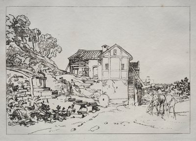 Liber Studiorum : Moulin à eau - Joseph Mallord William Turner