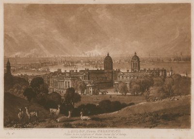 Londres depuis Greenwich - Joseph Mallord William Turner