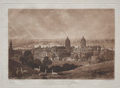 Londres depuis Greenwich - Joseph Mallord William Turner
