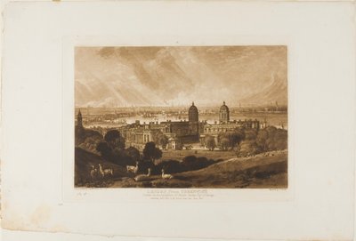 Londres depuis Greenwich, planche 26 de Liber Studiorum - Joseph Mallord William Turner