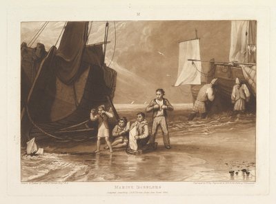 Marine Dabblers Liber Studiorum, partie VI, planche 29, juin 1811 - Joseph Mallord William Turner