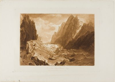 Mer de Glace, planche 50 de Liber Studiorum - Joseph Mallord William Turner