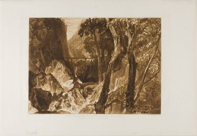 Moulin près de la Grande Chartreuse, planche 54 de Liber Studiorum - Joseph Mallord William Turner