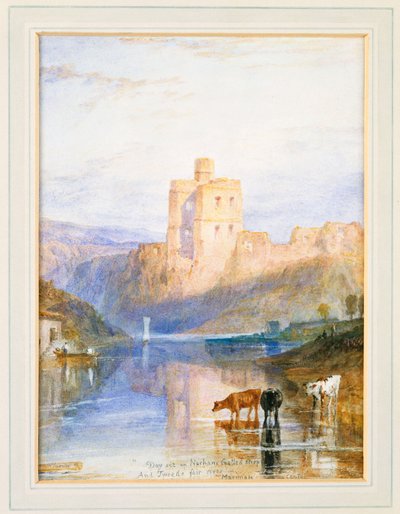 Château de Norham : Une illustration de Marmion par Sir Walter Scott, 1818 - Joseph Mallord William Turner