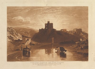 Château de Norham sur la Tweed, Liber Studiorum, partie XII, planche 57, 1er janvier 1816 - Joseph Mallord William Turner