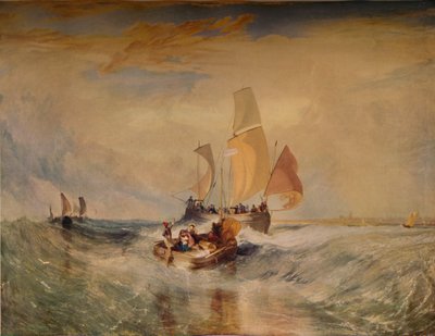 Maintenant pour le peintre, passagers de corde montant à bord, 1827, 1938 - Joseph Mallord William Turner