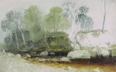 Sur le Washburn : Une étude, c.1815 - Joseph Mallord William Turner