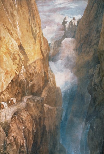 Passage du mont Saint-Gothard depuis le pont du Diable, 1804 - Joseph Mallord William Turner