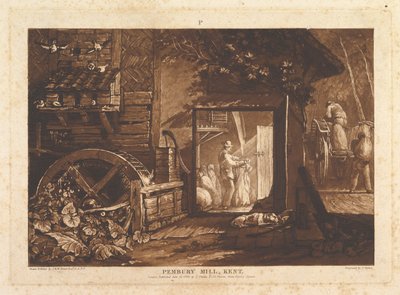 Pembury Mill, Kent Liber Studiorum, partie III, planche 12, 10 juin 1808 - Joseph Mallord William Turner
