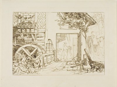 Pembury Mill, Kent, planche 12 de Liber Studiorum - Joseph Mallord William Turner