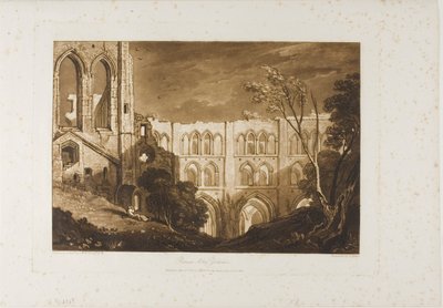 Abbaye de Rivaux, planche 51 de Liber Studiorum - Joseph Mallord William Turner