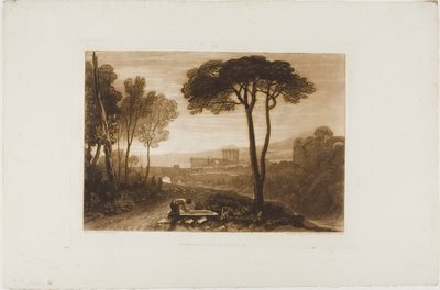 Scène dans la Campagna, planche 38 de Liber Studiorum - Joseph Mallord William Turner
