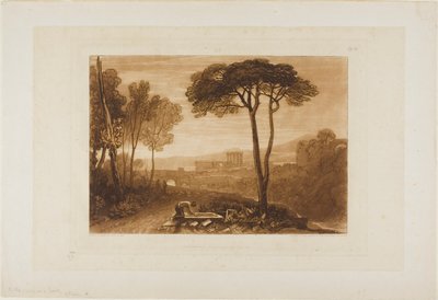 Scène dans la Campagne, planche 38 de Liber Studiorum - Joseph Mallord William Turner