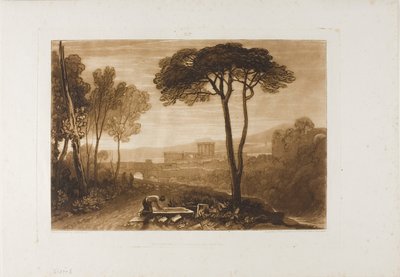 Scène dans la Compagna, planche 38 de Liber Studiorum - Joseph Mallord William Turner
