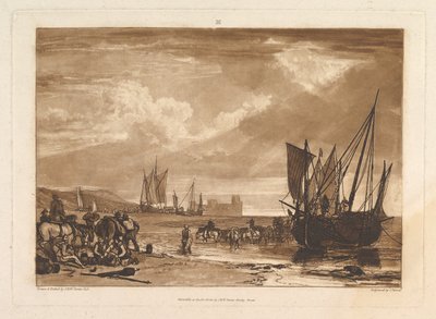 Scène sur la Côte Française Liber Studiorum, partie I, planche 4 - Joseph Mallord William Turner