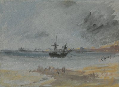 Navire échoué à Brighton - Joseph Mallord William Turner