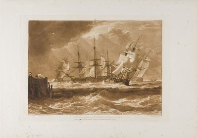 Navires dans une brise, planche 10 de Liber Studiorum - Joseph Mallord William Turner