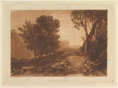 Solitude, ou La Madeleine lisant (Liber Studiorum, partie XI, planche 53) - Joseph Mallord William Turner
