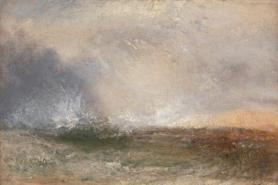 Mer orageuse se brisant sur une côte - Joseph Mallord William Turner