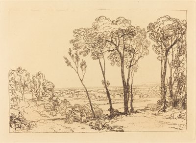 Le pont au milieu de la distance - Joseph Mallord William Turner