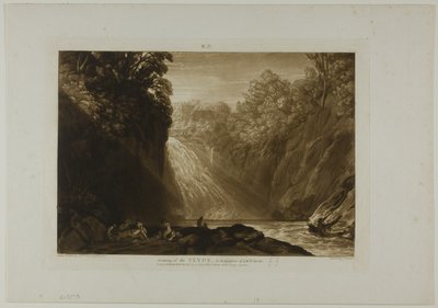 La Chute du Clyde, planche 18 de Liber Studiorum - Joseph Mallord William Turner