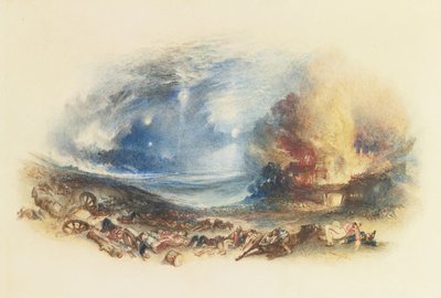 Le Champ de Waterloo vu de Hougoumont, c. 1830 - Joseph Mallord William Turner
