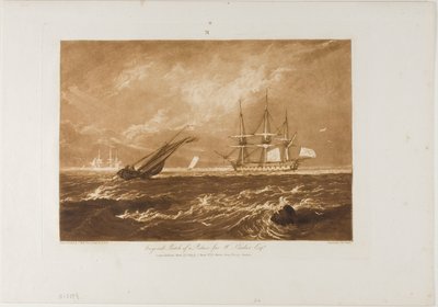 Le Leader Sea Piece, planche 20 de Liber Studiorum - Joseph Mallord William Turner