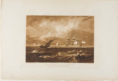 Le Leader Sea Piece, planche 20 de Liber Studiorum - Joseph Mallord William Turner