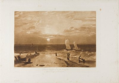 La pièce de mer de Midmay, planche 40 de Liber Studiorum - Joseph Mallord William Turner