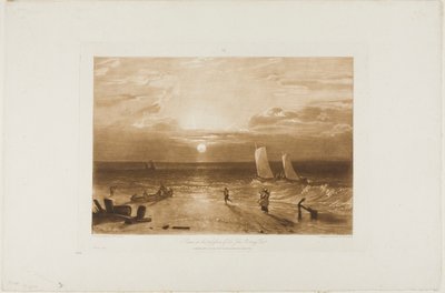 La mer de Mildmay, planche 40 de Liber Studiorum - Joseph Mallord William Turner