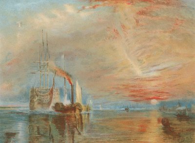 Le vieux Temeraire remorqué à son dernier poste - Joseph Mallord William Turner
