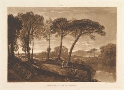 Le Temple de Minerve Médica Liber Studiorum, partie V, planche 23 - Joseph Mallord William Turner