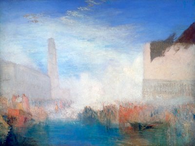 Venise, la Piazzetta avec la cérémonie du Doge épousant la mer, vers 1835 - Joseph Mallord William Turner