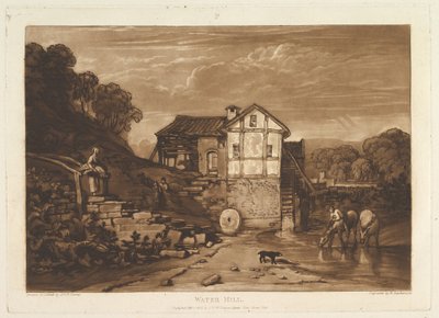 Moulin à eau Liber Studiorum, partie VIII, planche 37 - Joseph Mallord William Turner