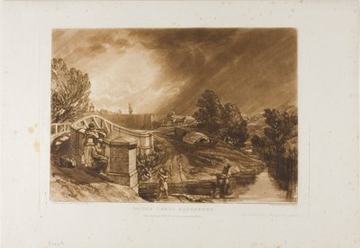 Ramasseurs de cresson, planche 62 de Liber Studiorum - Joseph Mallord William Turner